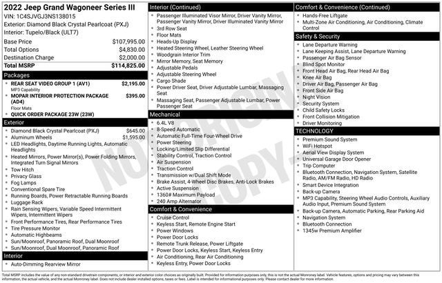2022 Jeep Grand Wagoneer Series III
