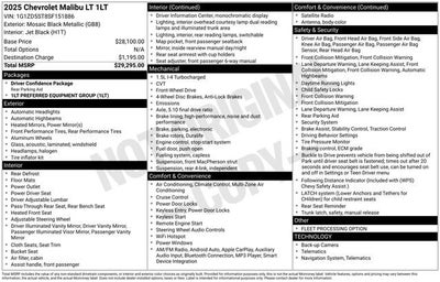 2025 Chevrolet Malibu 1LT