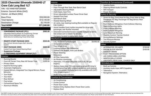 2025 Chevrolet Silverado 2500 HD LT