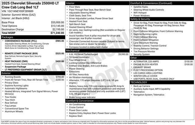 2025 Chevrolet Silverado 2500 HD LT