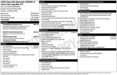 2025 Chevrolet Silverado 2500 HD LT