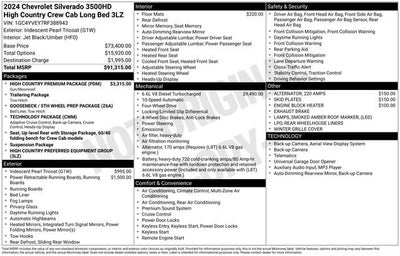 2024 Chevrolet Silverado 3500 HD High Country DRW