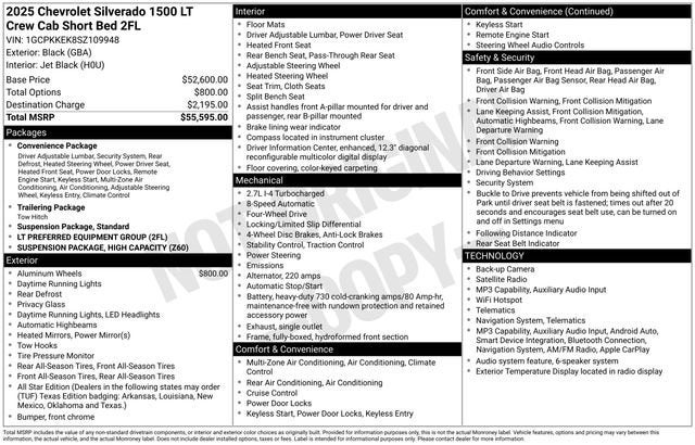 2025 Chevrolet Silverado 1500 LT (2FL)