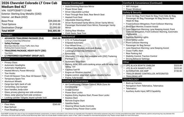 2026 Chevrolet Colorado LT