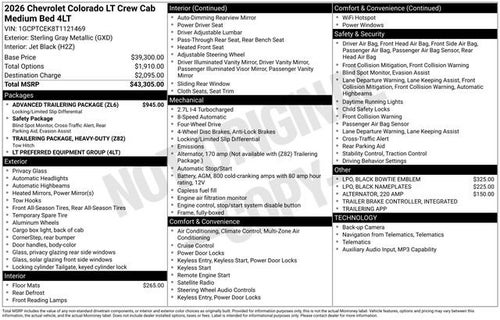2026 Chevrolet Colorado LT