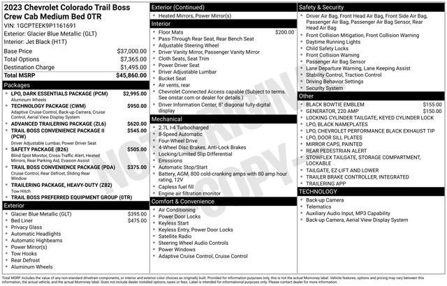 2023 Chevrolet Colorado Trail Boss