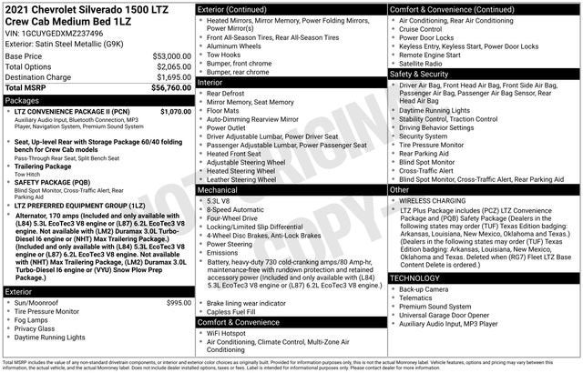 2021 Chevrolet Silverado 1500 LTZ