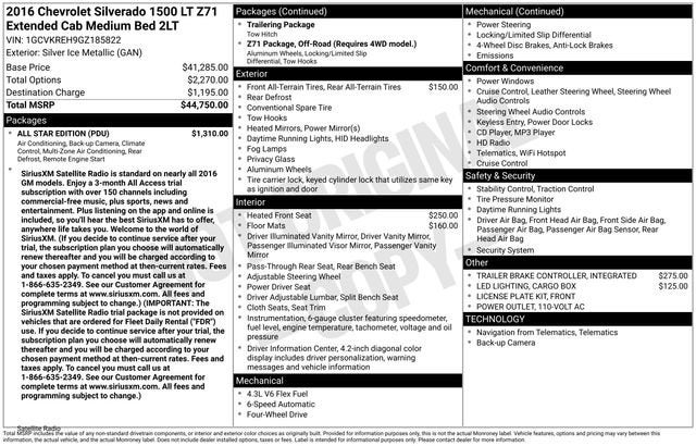 2016 Chevrolet Silverado 1500 LT