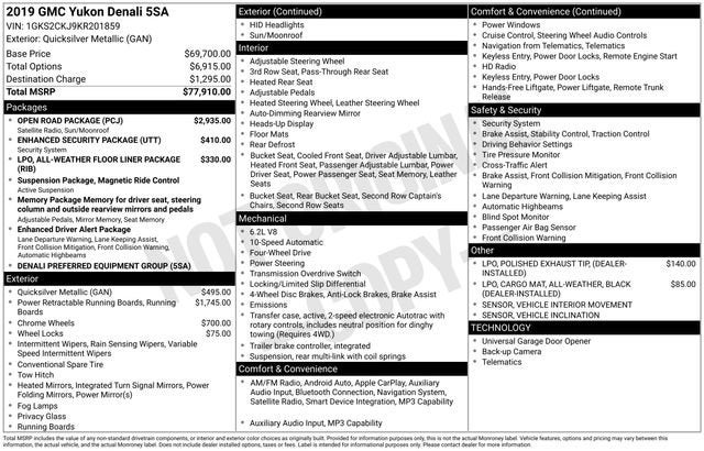 2019 GMC Yukon Denali