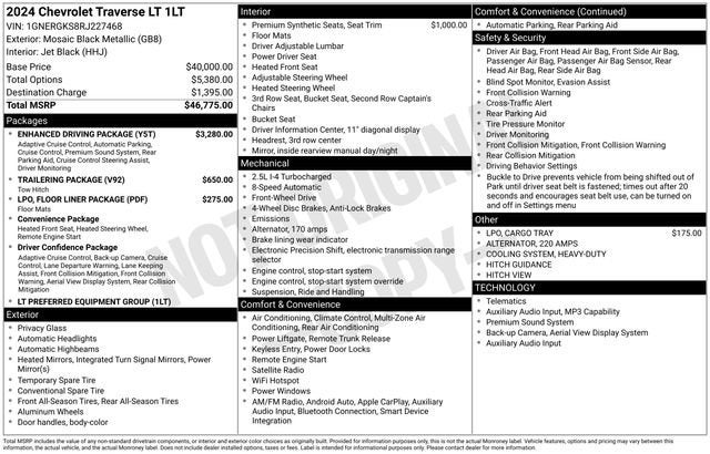 2024 Chevrolet Traverse LT