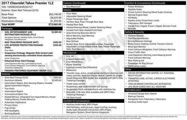 2017 Chevrolet Tahoe Premier