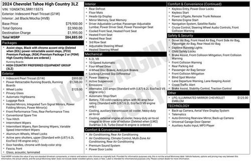 2024 Chevrolet Tahoe High Country