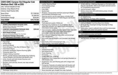 2005 GMC Canyon SLE Z85