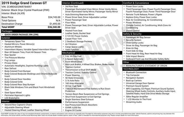 2019 Dodge Grand Caravan GT