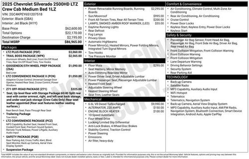 2025 Chevrolet Silverado 2500 HD LTZ