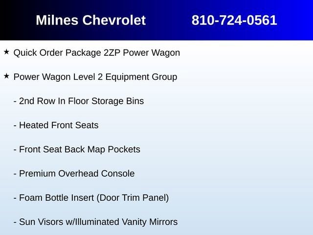 2020 RAM 2500 Power Wagon Crew Cab 4X4 6'4" Box