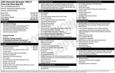 2025 Chevrolet Silverado 1500 LT (2FL)