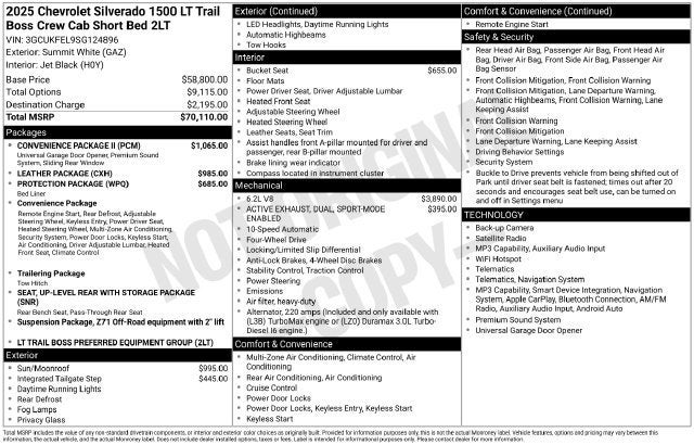 2025 Chevrolet Silverado 1500 LT Trail Boss
