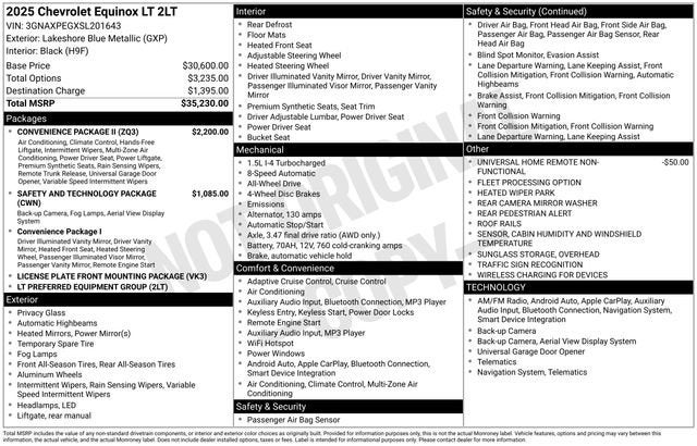2025 Chevrolet Equinox LT