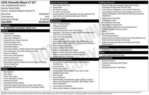 2025 Chevrolet Blazer 2LT