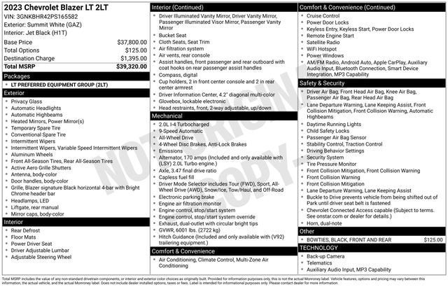 2023 Chevrolet Blazer 2LT