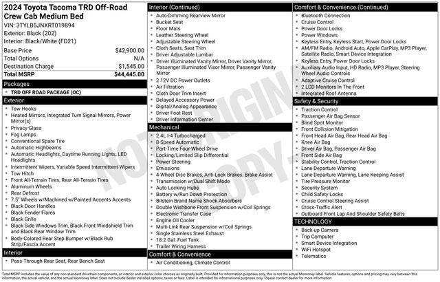 2024 Toyota Tacoma 4WD SR5