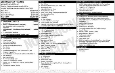 2024 Chevrolet Trax 1RS
