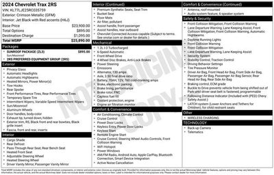 2024 Chevrolet Trax 2RS