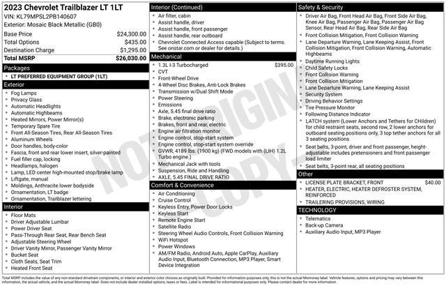 2023 Chevrolet Trailblazer LT