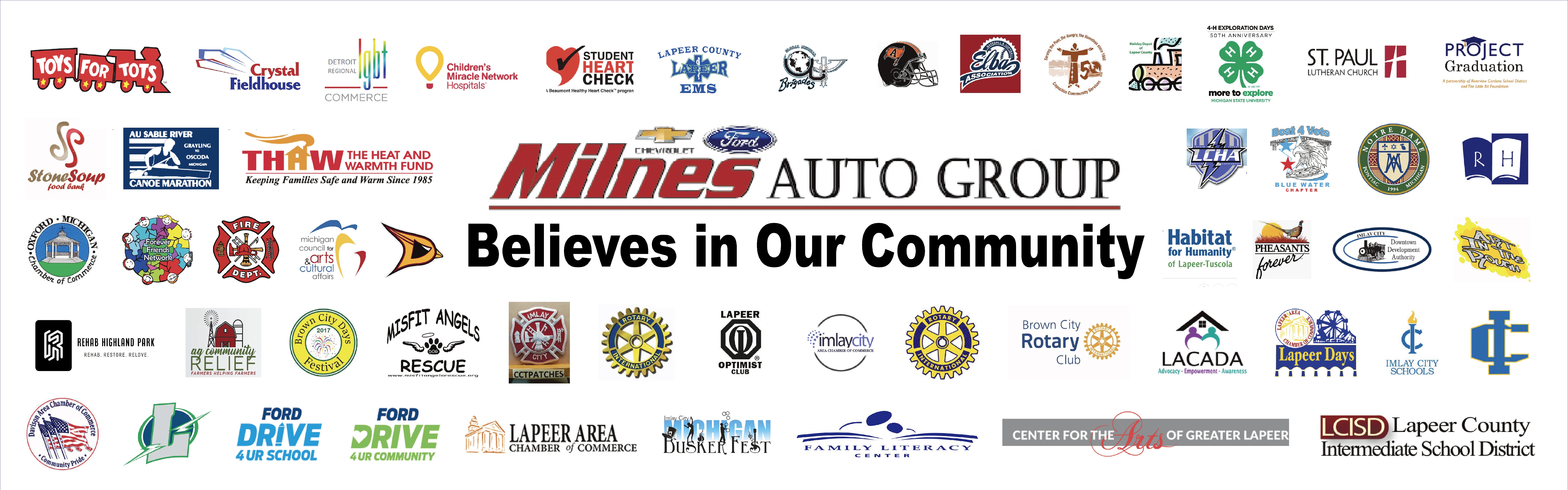 Milnes Ford and Milnes Chevy Helps The Lapeer County Community